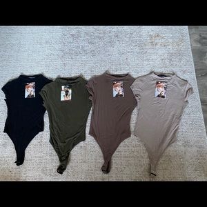 Short sleeve body suit from naked wardrobe